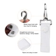 thumbnail image 4 of Unique Bargains Belt Keeper Key Ring, Nylon Webbing Strap Hanging Gear Buckle with Snap Key Holder, White 2 Pack, 4 of 6