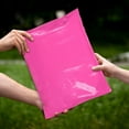 thumbnail image 6 of Poly Mailers 500 pack 14.5 x 19 in Hot Pink Polyethylene 2 mil Self Seal Waterproof, 6 of 7