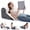 Grey-3PCS, variant on Grey 3PCS Memory Foam Wedge Pillow Set For -, Sleeping, And Sitting Support