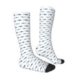 thumbnail image 3 of Fotbe Party Shark Cute print Women's Men's Novelty Crew Socks Cotton Socks Knee High Socks for Walking,Running,Nurses,Pregnancy, 3 of 9