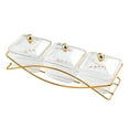 thumbnail image 2 of Lipstore Compartment Appetizer Food Display Dish Platter with Lid for Wedding Kitchen Clear, 2 of 8
