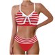 thumbnail image 1 of Traje de Baño de Mujer Más Tamaño de Impresión Bikini Traje de Baño Dividido, Poliéster Spandex para la Playa Del Verano Y la Piscina, 1 of 9