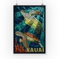 thumbnail image 2 of Kauai, Hawaii, Sea Turtle Mosaic (12x18 Wall Art Poster, Room Decor), 2 of 3