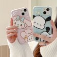 thumbnail image 3 of Yiki | Para Motorola G73 G72 E13 2023 G53 G9 Play G23 G13 G22 E32 G10 G30 E22 Dibujos Animados Melody Y Pochacco Cubierta Protectora Completa Suave TPU Funda, 3 of 4