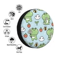 thumbnail image 5 of Bingfone Cute Floral Frog Spare Tire Cover Weatherproof Universal Wheel Protectors For Rv Camper Travel Trailer Suv Truck 15 Inch, 5 of 9