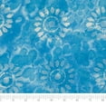thumbnail image 2 of SINGER Fabric Batik 100% Cotton Print Light Sku Blue Sunflower, 42 inch, Cut by the Yard, 2 of 6