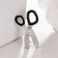 thumbnail image 2 of Fashion Crystal Small Scissor Wedding Jewelry Broche para mujer 3.8 x 2.2 cm, 2 of 9