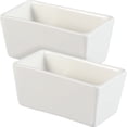 thumbnail image 1 of Shisuyan 2 Pcs Ceramic Sugar Bowls Flat Bottom Rectangular Sugar Jars Containers for Cafe Home Kitchen, 1 of 9