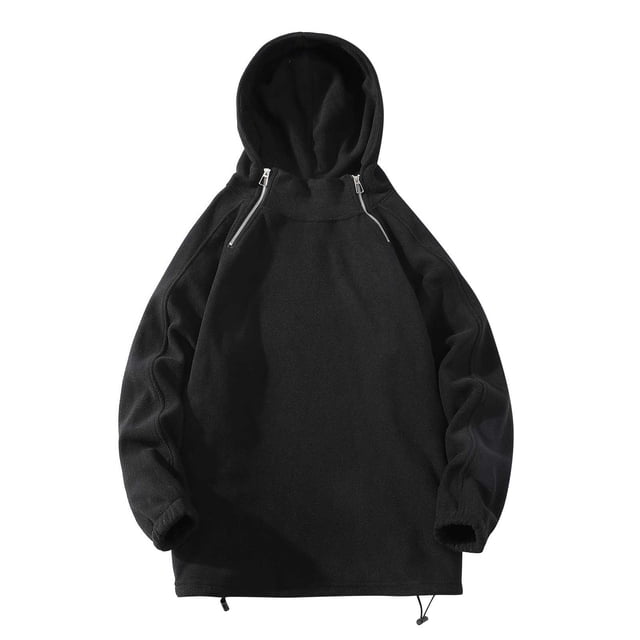 Birdeem Chandail en Molleton Multi-Poches pour Hommes, Veste Militaire à Capuche Double Face