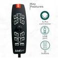 thumbnail image 3 of AlveyTech 12-Button 5-Pin Replacement Remote Hand Control for Pride VivaLift Lift Chair (Later Version Viva Lift 2) - (CTL2104324) For Later Version 2 Models, 3 of 7