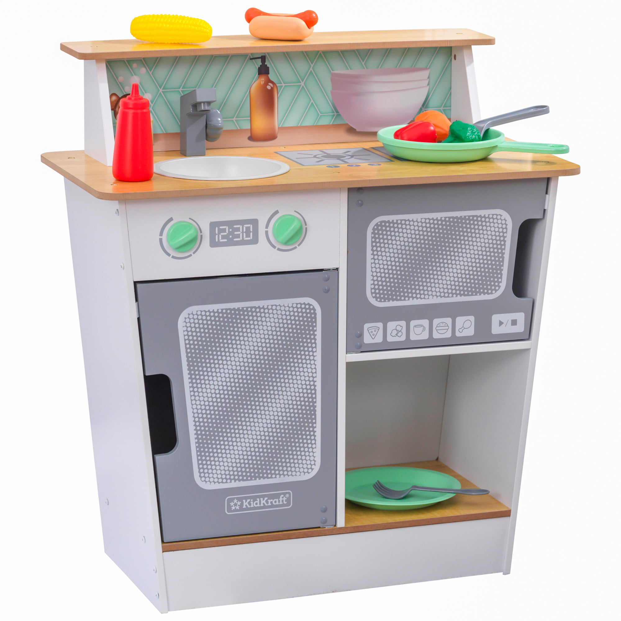 KidKraft 10 Piece Serve-in-Style Wooden Play Kitchen, Multi-color -  Walmart.com