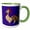 Green/White, variant on 3drose, Colorful Cartoon Rooster, 11oz Mug