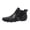 Black, variant on Mens Ankle Boot Leather Print Loafers Crocodile Pattern Hand Sewn Non Slip Dress Shoes (Brown, 11.5)