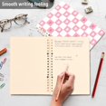 thumbnail image 4 of FORMRS 1-Subject Spiral Notebook 8" x 5" College Ruled 60 Refillable Sheet A5 Hard Cover, Pink Checkered Heart, 4 of 7