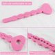 thumbnail image 5 of ER Rodillo de pelo suave y flexible, 18 piezas, rizadores de pelo rosa, rodillos de espuma flexible para dormir para cabello DIY, rizadores de pelo largo, corto, grueso y fino, herramientas de peinado para mujeres y niñas Rojo Verde, 5 of 5