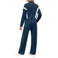 thumbnail image 4 of Toonshare Up to 30% off,Long Sleeve Activewear Joggers Outfits,Fall Sets for Womens Blue XXL, 4 of 7