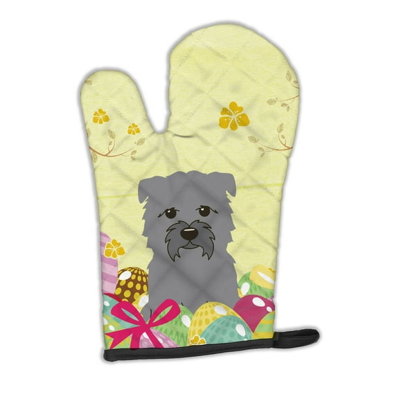 Carolines Treasures BB6059OVMT Easter Eggs Glen of Imal Grey Oven Mitt Large multicolor