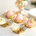 thumbnail image 5 of BalsaCircle 50 Metallic Gold 4 in Mini Crown Square Cupcake Dessert Paper Liners Party Events Decorations, 5 of 8