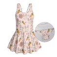 thumbnail image 6 of Tutolipy Bunny Carrot Easter Pattern Sleeveless Bathing Suit, Sleeveless Bodysuit Design Girls Beach Swimsuit for Holiday Party Pool Size 5-6 Years, 6 of 8