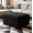 Black Grey, variant on IDEALSOUL 118" Oversized Curved Modular Sectional Sofa, Deep Seat Upholstered Boneless Couch Sofa, Modern Flannel L-Shape Cloud Couch for Living Room, No Assembly Required, Black