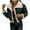 Black womens coat, variant on Usmixi Womens Leather Jacket Bomber Jacket for Women Fashion Motorcycle Style Faux Leather Coat Long Sleeve Lapel Open Front Zip Lamb Plush Outwear Winter Leather Jacket