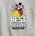 thumbnail image 3 of Disney - Best Doggone Valentine - Toddler & Youth Crewneck Fleece Sweatshirt, 3 of 5