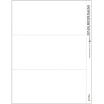 TOPS 1099 Blank Front and Back Tax Form, 1 Part LB1099NB34