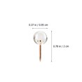 thumbnail image 2 of WRITWAA 50Pcs Creative Push Pin Transparent Plastic Metal Modern Design General Users, 2 of 8