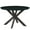 Maple, variant on LeisureMod Ravenna 47" Round Dining Table, Natural Wood Top with Black X-Shaped Metal Base, Modern Kitchen or Dining Room Furniture for 2–4 People, Natural Wood
