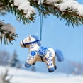 thumbnail image 3 of Coollooc 2026 Year of The Horse Chinese New Year Ornaments, 4.7Inch Cute House Plush Mascot Figurine Home Decor Gifts Indoor Outdoor Hanging Ornament for Car, Bag, Holiday(B), 3 of 5