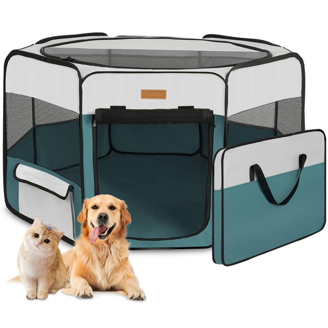 Pet Playpen Akinerri Portable for Cat, Dog, Rabbit Blue