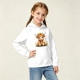 thumbnail image 2 of SJLDQY Hoodies for Girls Cute Highland Cow Graphic Hooded Sweatshirts Fall Winter Casual Hoodie Girls Long Sleeve Pullover Tops with Pockets, 2 of 5