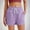 Purple, variant on CheerKidz Summer Shorts for Women Casual Elastic Waist Drawstring Lightweight Beach Home Short Pants with Pockets(Black,S)