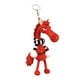 thumbnail image 4 of Llavero de juguete de caballo, adorno colgante, lindo, divertido y adorable animal de peluche del año Rojo, 4 of 9