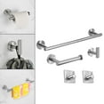 thumbnail image 5 of Brushed Bathroom Hardware Set Towel Rack Rustproof Towel Hooks Wall Mounted Stainless Steel Heavy Duty Round Modern Style for Kitchen Toilet , B, 5 of 10