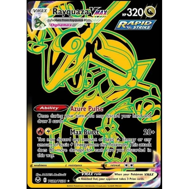 Carta Pokémon Rayquaza Vmax Silver Tempest Ultra Rare