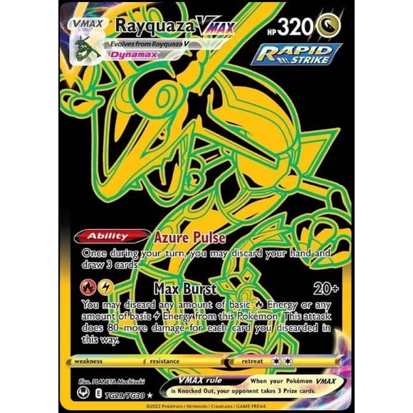 Carta Pokémon Rayquaza Vmax Silver Tempest Ultra Rare