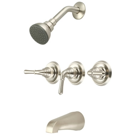 UPC 763439850621 product image for Olympia Faucets Triple Lever Handle Tub and Shower Faucet | upcitemdb.com