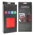 thumbnail image 5 of Reusable Cinch Straps 2" x 100" - 2 Pack - Hook and Loop Straps (Neon Red), 5 of 5