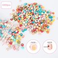 thumbnail image 2 of 1000 Pcs Perles Alphabet en Acrylique 4x7mm Perles Rondes Colorées, Cadeau de Fête des Lettres Anglaises, 2 of 5