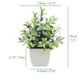 thumbnail image 6 of TETOU 4pcs Fake Plants Small Artificial Greenery Potted Plants Mini Simulation Eucalyptus for Home Office Table Decor, 6 of 10