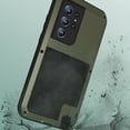 thumbnail image 6 of Dteck for Samsung Galaxy S22 Ultra 6.8" Case, Outdoor Sports Military Heavy Duty Metal Cover Shockproof Dustproof Full Body Protective Case Without Screen Protector, Support Wireless Charging,Green, 6 of 6