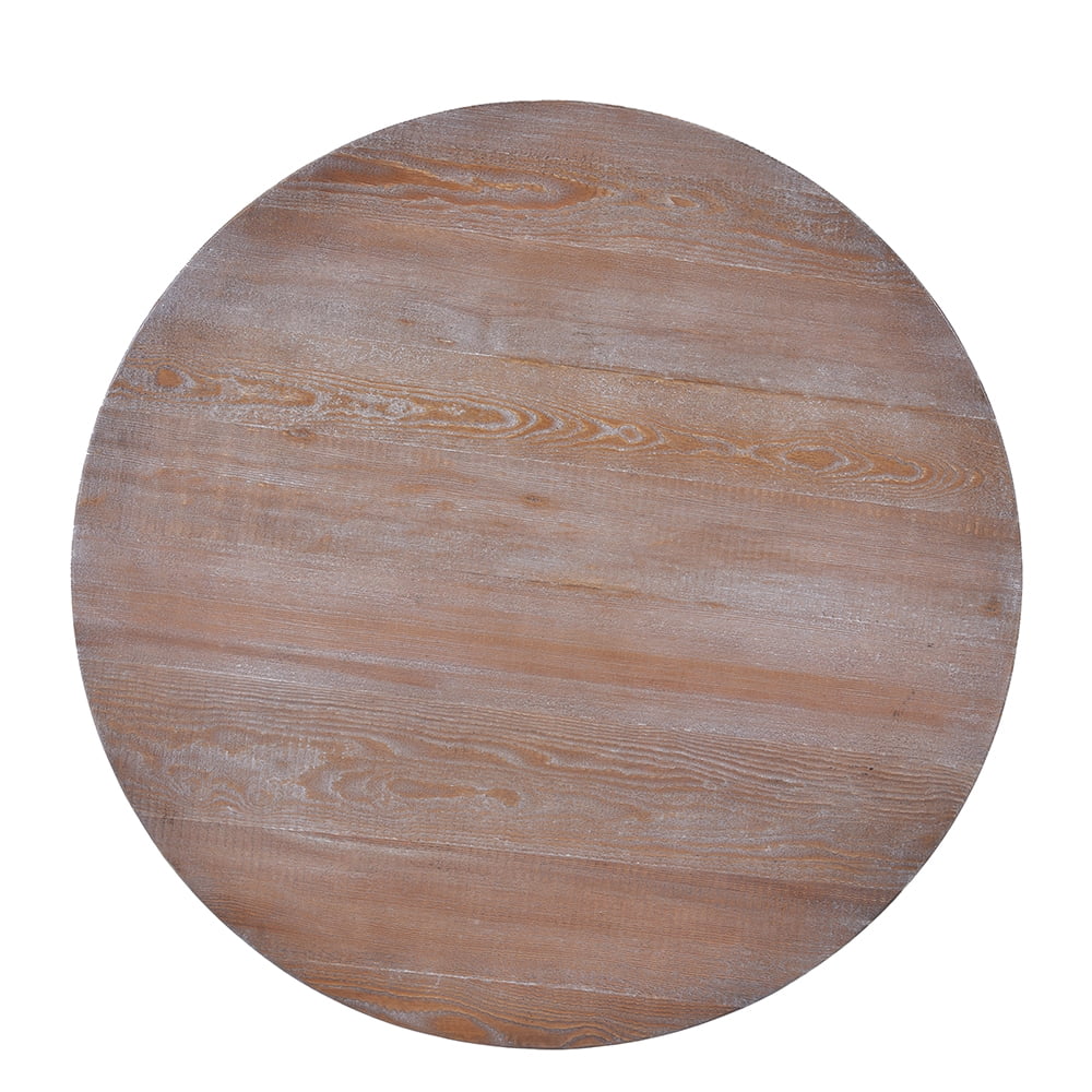 Lowestbest Round Coffee Table with Dusty Wax Coating, Solid Wood Dining End Table for Living Room Lowestbest Round Coffee Table with Dusty Wax Coating, Solid Wood Dining End Table for Living Room