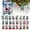 Pink, variant on 2024 Christmas Advent Calendar Set 2D Panda Ornaments with Santa Hat Holiday Tree Decorations Festive Countdown Kit for Home