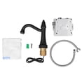thumbnail image 1 of Grifo de lavabo de baño, rosca macho G1/2, grifo de agua automático de latón con detección automática para el hogar, baño, 1 of 14