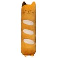 thumbnail image 3 of Almohada gigante de 100cm para decoración del hogar, juguete de peluche con forma de gato y pan largo, cojín para dormir, 3 of 5