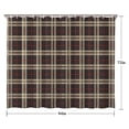 thumbnail image 5 of Black Beige and Red Checkerboard Checkered Pattern Shower Curtain 84"x72" ,Bathroom Decorative Shower Curtains Set with 12 Hooks,Modern Waterproof Washable Shower Curtain, 5 of 6