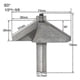 thumbnail image 2 of 60 Degree Woodworking Horse Nose Line Cutter Carving Machine Woodworking Milling Cutter with Bearing-Good, 2 of 4