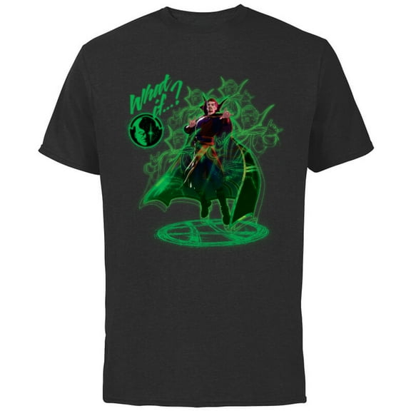 Marvel WHAT IF…? Doctor Strange Standard - Short Sleeve Cotton T-Shirt for Adults - Customized-Black