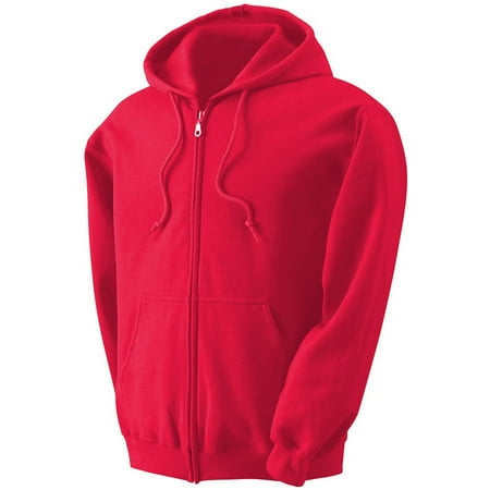 Mens Full Zip up hoodie Fleece Zipper Heavyweight Hooded Jacket